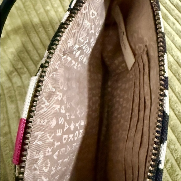 Kate Spade Black and White Linet Wristlet with Pink Accent - Picture 6 of 6
